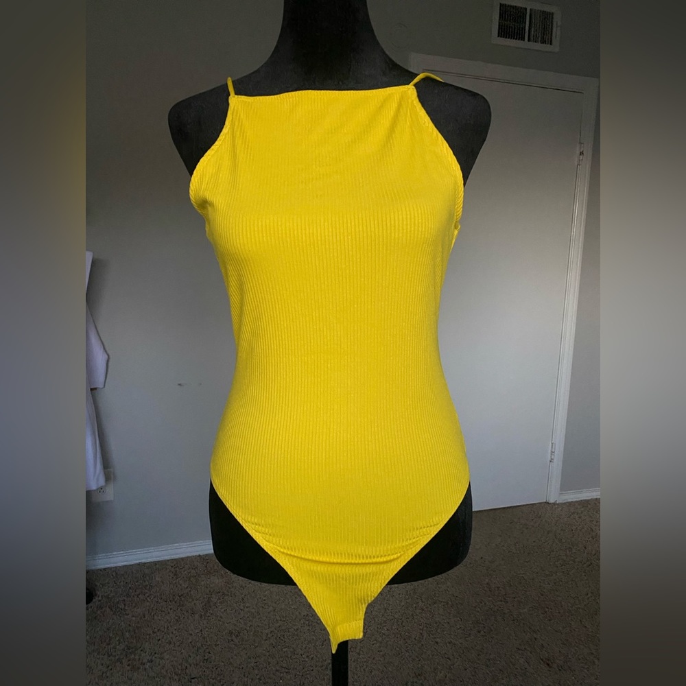 H&M yellow bodysuit